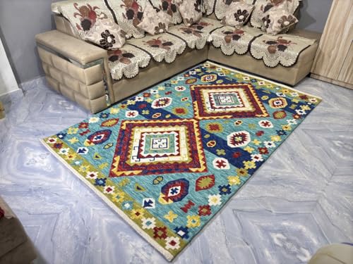 Image of Soft Pure Woolen Modern Collection Tufted Carpet for Living Room,Bedroom'Kitchen and Hall (9 X 12) Feet