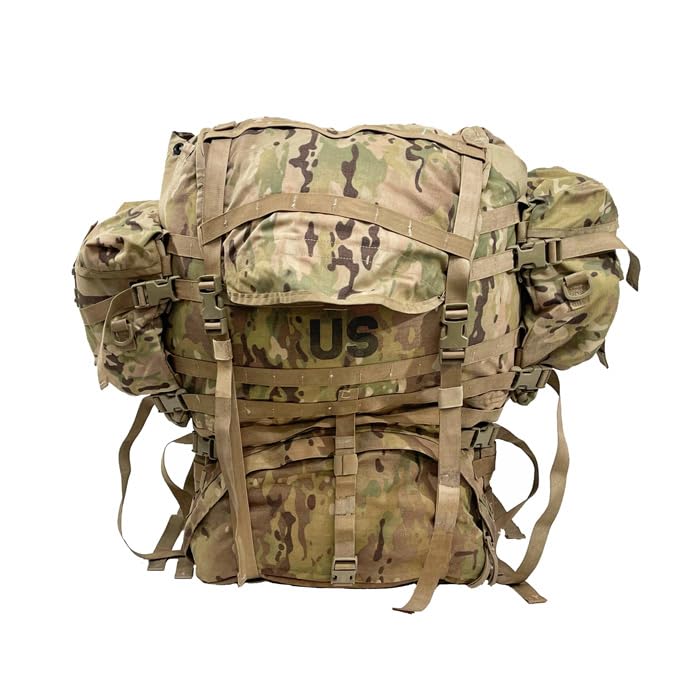 MOLLE Rucksack oper camo pattern – Large Capacity Tactical Military Pack, Durable Cordura, Hydration Compatible, operational combat pattern Camo Field Gear for Hiking, Camping, Bug Out & Outdoor Use