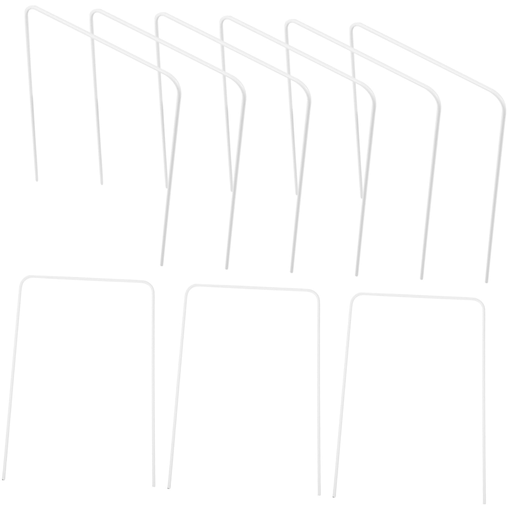 KESYOO 9pcs Croquet Outdoor Croquet Washer Game Replacement Croquet Gate Croquet Wickets Heavy Duty Replacement Croquet Lawn Garden Metal Croquet Hoops Iron White