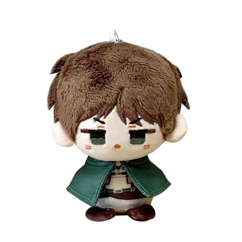 Zhongkaihua Anime Plush Levi/Zoe Hans/Eren Jaeger Figure Soft Stuffed Pendant Anime Keychain Bag Backpack Cute Pendants Decorations Collectibles Gifts 10CM — image 1