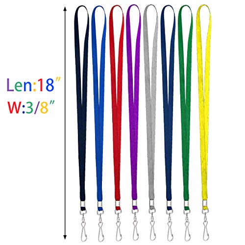 Bird Fiy Bulk Lanyards for Id Badges 50Pack Nylon Neck Flat Lanyard for Name Tag Badge Id Card2