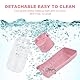 VFANDV Tragbare Haustier Trinkflasche, Trinkflasche Hunde, Hundewasserflasche, 180°Faltbare Hund Katze Haustiere Auslaufsicher Wasserflasche für Täglich Spazieren Gehen Reisen Campen (Rosa, 550ML)