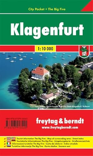 Klagenfurt 1:10.000: Stadskaart 1:10 000