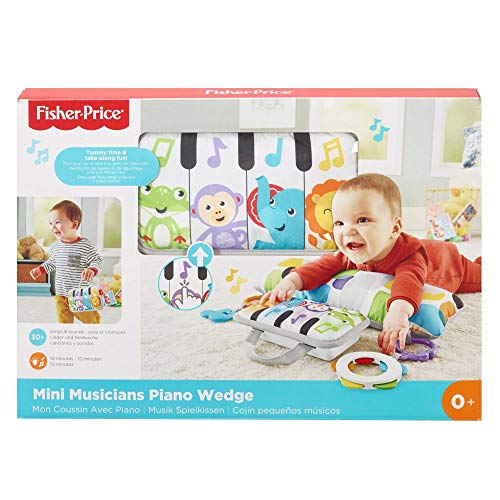 Fisher-Price GJD27 - Musik Spielkissen, stützendes Kissen zum Spielen in der Bauchlage mit Musik, Lichtern und… – Bild 7