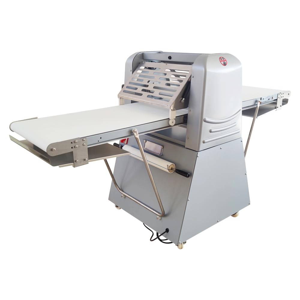 HQHAOTWU Commercial Dough Sheeter, Reversible Roller Dough Press Machine, Vertical Commercial Danish Pastry Machine Bread, egg tarts, pizza, 110V