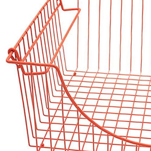 Panier de rangement empilable métallique pour optimiser vos placards - 3