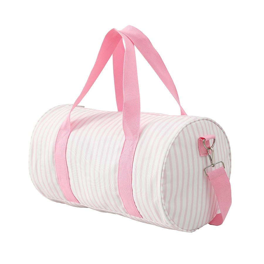 DANCURKEY Duffle Bag, 20L Capacity, Pink Stripes