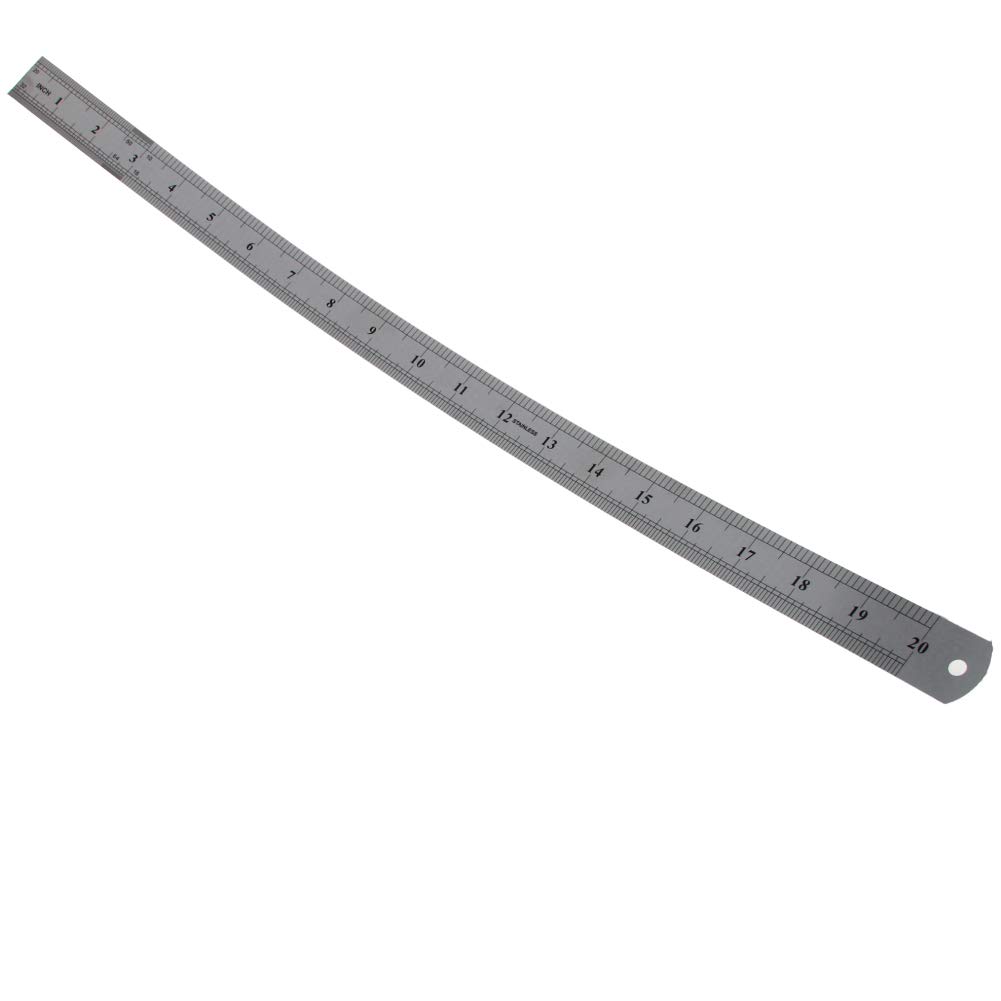 Liniaal 50 cm RVS met ophangoog - www