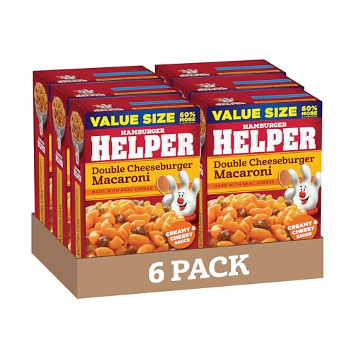 Hamburger Helper Double Cheeseburger Macaroni Value Size Pasta Meal (9.6