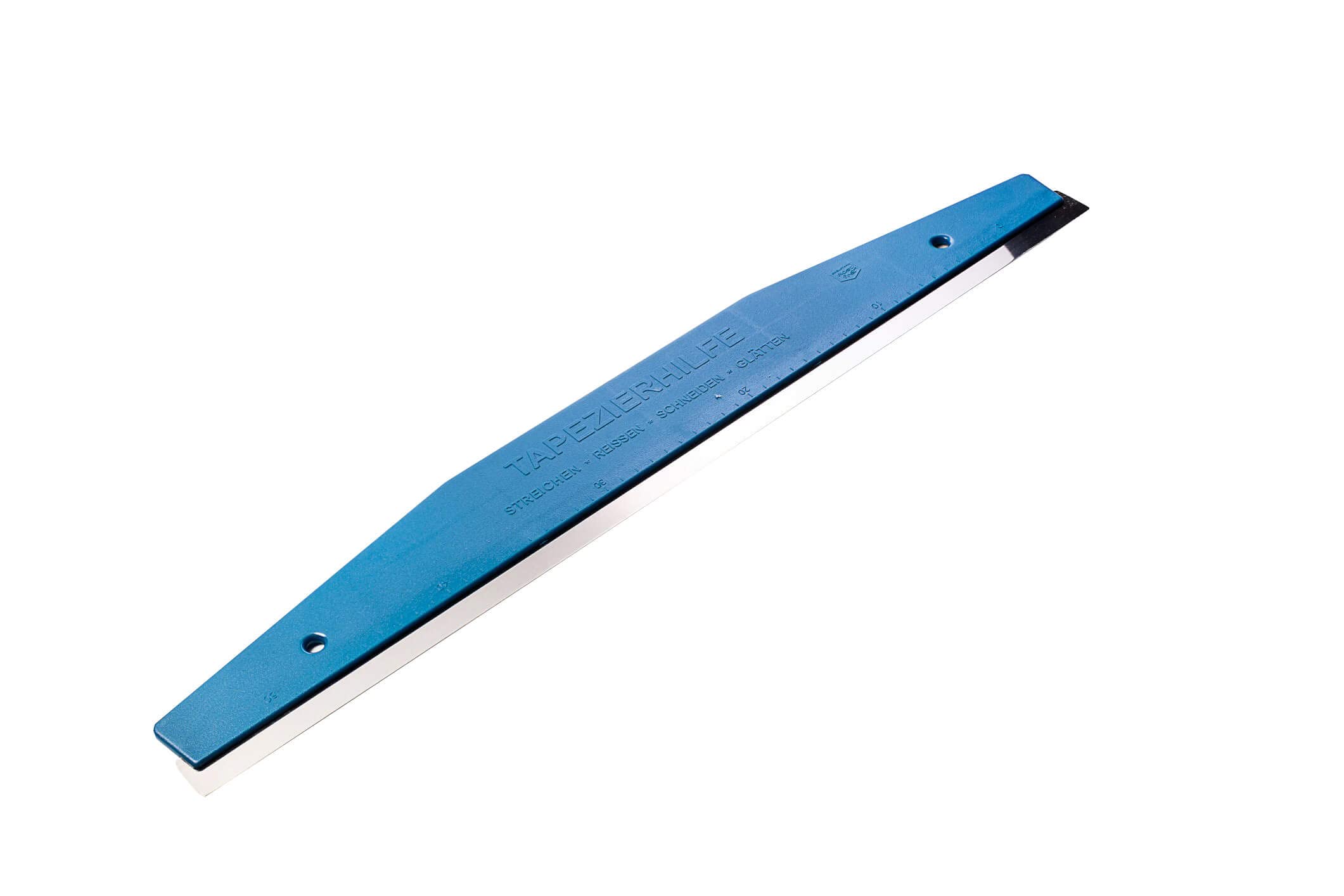 Tapezier-Set - 7-teilig - Tapezierbeschneidelineal 60cm, Schere und Cuttermesser, Kleisterwalze mit Bügel, Tapetenandrückroller 15 cm, Nahtroller 5cm - Renovier-Set
