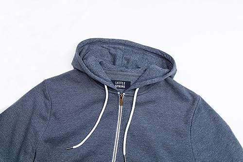 LittleSpring Men's Full-Zip Fleece Lined Hoodies Sweatshirt3