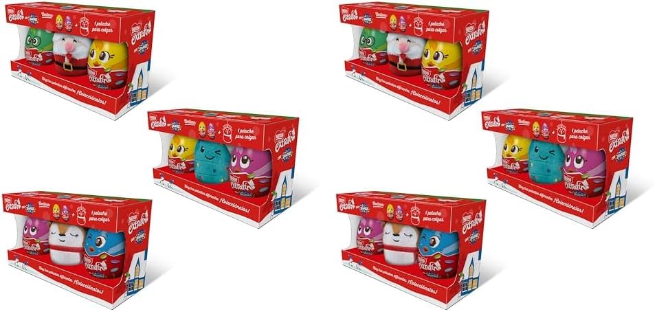 NESTLÉ EXTRAFINO Lote huevos de chocolate mas un peluche 80g (Paquete de 2)