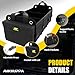 MIKKUPPA Car Trunk Organizer with Cooler - 100L Large Car Organizer, 1680D Oxford Collapsible Suv Trunk Storage with 2 Adjustable Straps for Auto, Truck, Suv (Black)