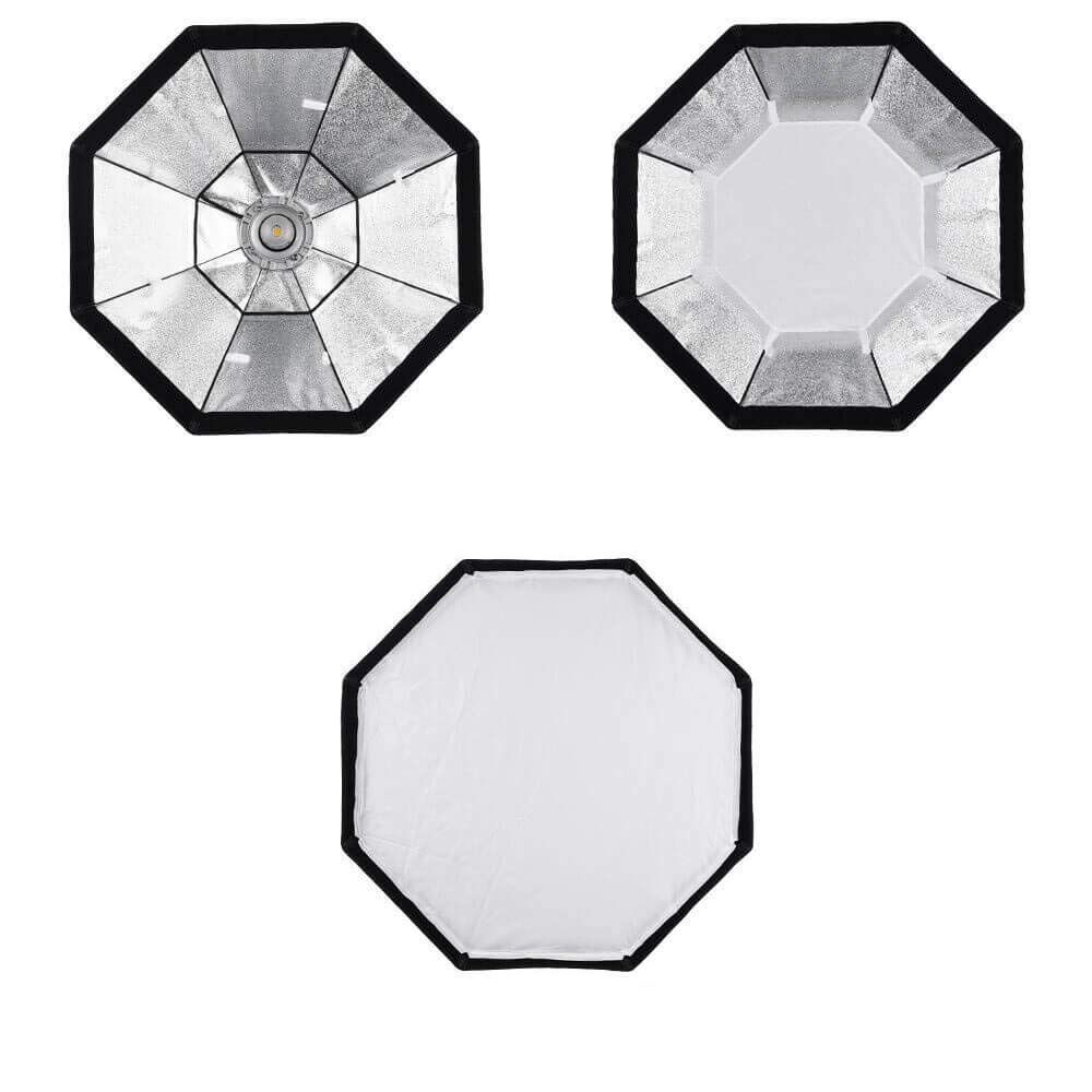 Godox Octa - Soft box (Gris, Aluminum Ring Adaptor, 120 cm)