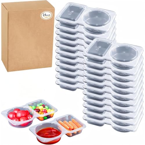 24-Pack Reusable Snack Containers for $3.99 - Leak-Proof & Easy Clean