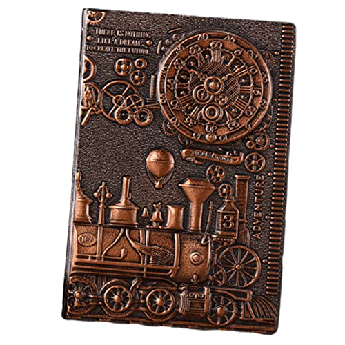 Operitacx cuaderno de pu cuadernos cadernos notebooks libreta notebook cuaderno de oficina cuaderno antiguo cuaderno clásico cuaderno rayado libreta de oficina diario pu cuaderno rojo