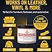 Dark Brown Leather Filler for Filling or Repairing Holes, Tears, Cracks, Scratches in Leather Car Seats, Furniture, Shoes – Flexible with Applicator (100mL)