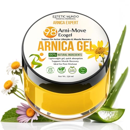 ARNI·MOVE ECOGEL | Gel de Árnica 98 % Ecológico +12 Plantas - Alivio Diario para Articulaciones y Músculos –Rodillas, Codos, Cuello y Espalda – Textura Ligera Rápida Absorción 230 ml