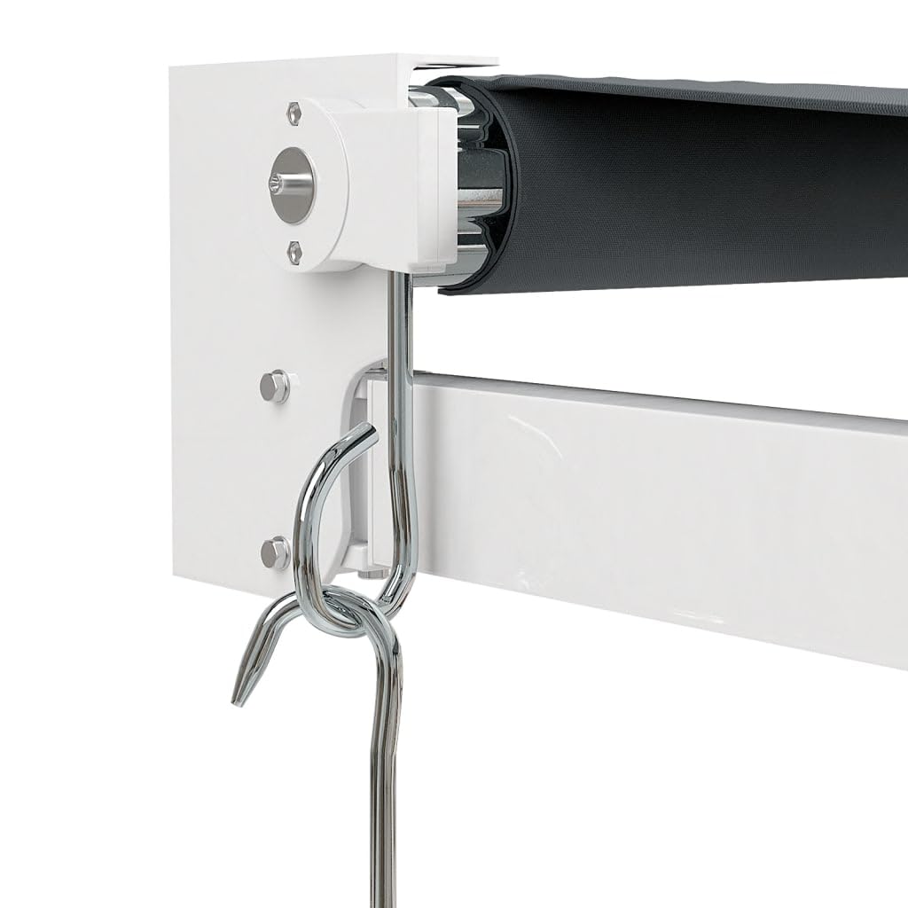 Ce Store banne rétractable 4x3m, motorisé/Manuel, Offre Un abri Solaire extérieur idéal pour Balcon et terrasse. Fabriqué en Tissu Gris et Aluminium résistant aux intempéries, il est Facile
