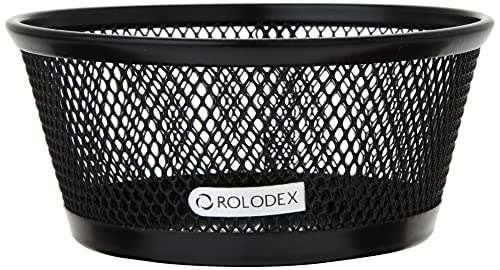 Rolodex™ Nestable Mesh Jumbo Clip Dish, Black (62562) #TOP1