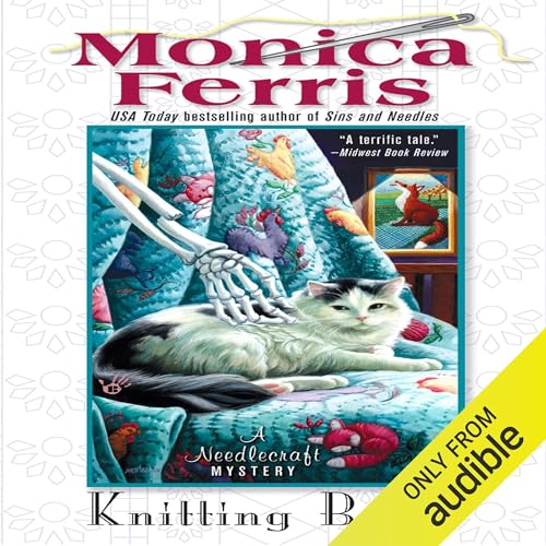 Knitting Bones Audiolibro Por Monica Ferris arte de portada