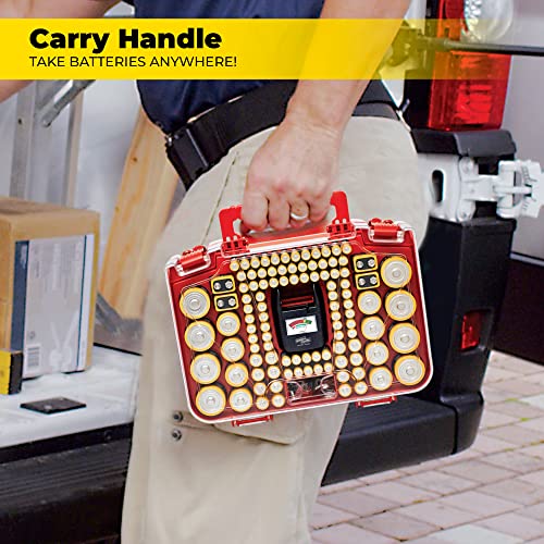 Ontel Battery Daddy Smart Organizer Storage Case & Tester, Holds 150 - Image 5