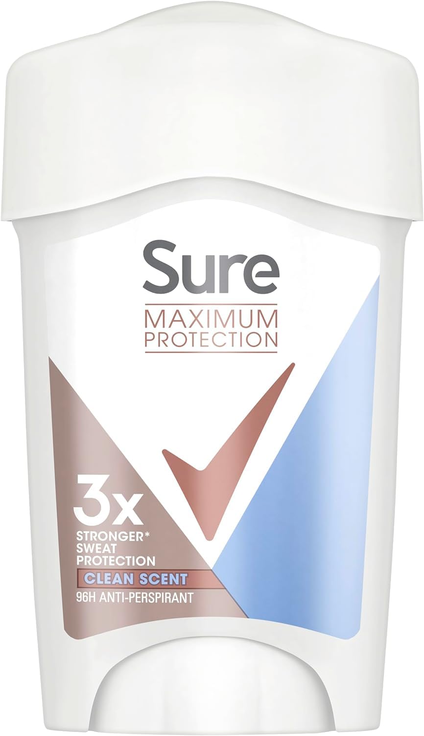Sure Maximum Protection Clean Scent Deodorant Cream Stick women's anti-perspirant for 96-hour sweat and odour protection 45 ml-picture-25