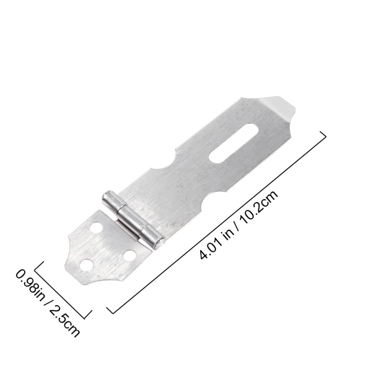 Housoutil Sturdy Door Ground Latch Stainless Steel Hook Latch Lock for Security and Easy to Use