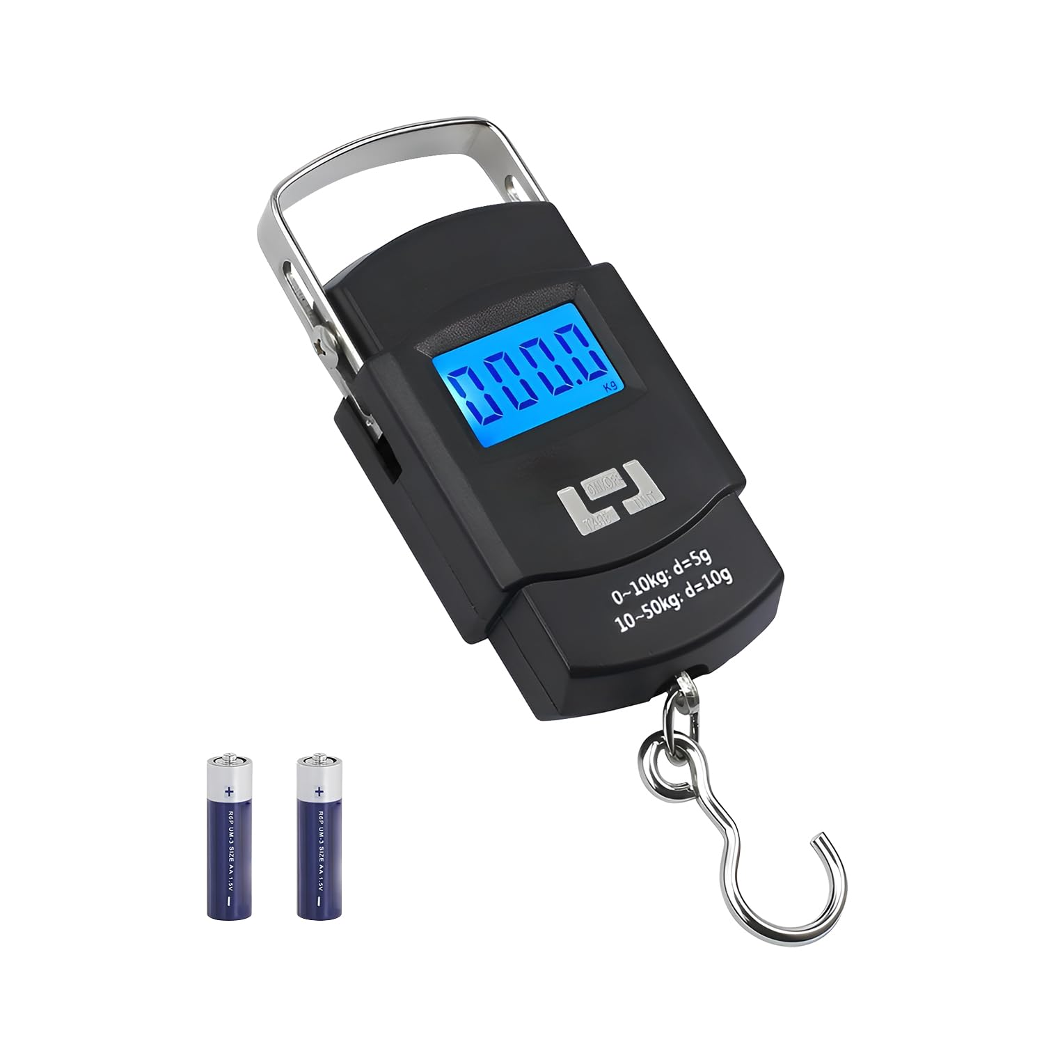 GLOTY Portable Digital Luggage Weighing Scale 50kg/110lb | Handheld Electronic Hanging Hook Scale with LCD Display | Travel Bag Weight Machine | Lightweight Mini Baggage Scale for Travel & Home Use-image-12