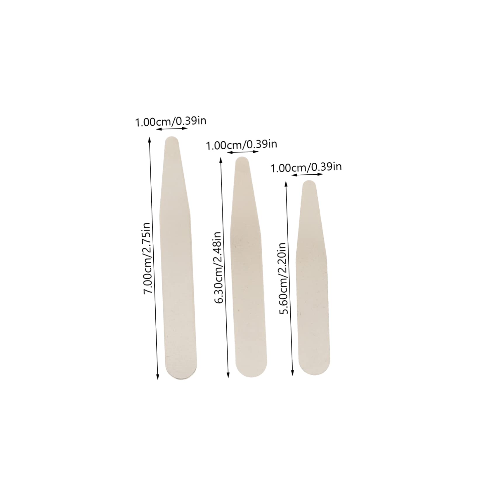 PartyKindom Dress Shirt Neck Extender Collar Stays for Men Collar Bone Shaper Inserts Comfort and Shape