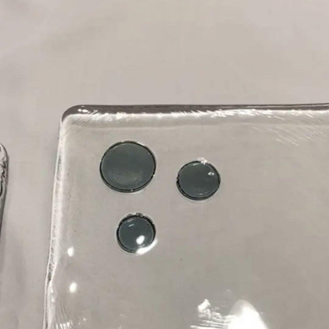 希少】スガハラ sghr ひかりのしずくプレート角皿3枚セットレア