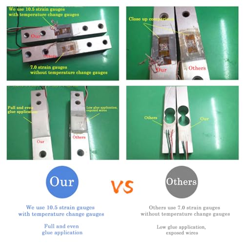 2sets 5kg load cell weight sensor  hx711 load cell amplifier module weighing sensor dual-channel 24 bit precision ad module