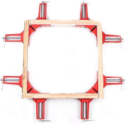 Bomcomi Marco de 90 Grados Reforzar Abrazaderas met?licas en ?ngulo Recto Titular Esquina Clip Kit de Herramientas de Mano de Madera de Trabajo Bomcomi Marco de 90 Grados Reforzar Abrazaderas met?licas en ?ngulo Recto Titular Esquina Clip Kit de Herramientas de Mano de Madera de Trabajo