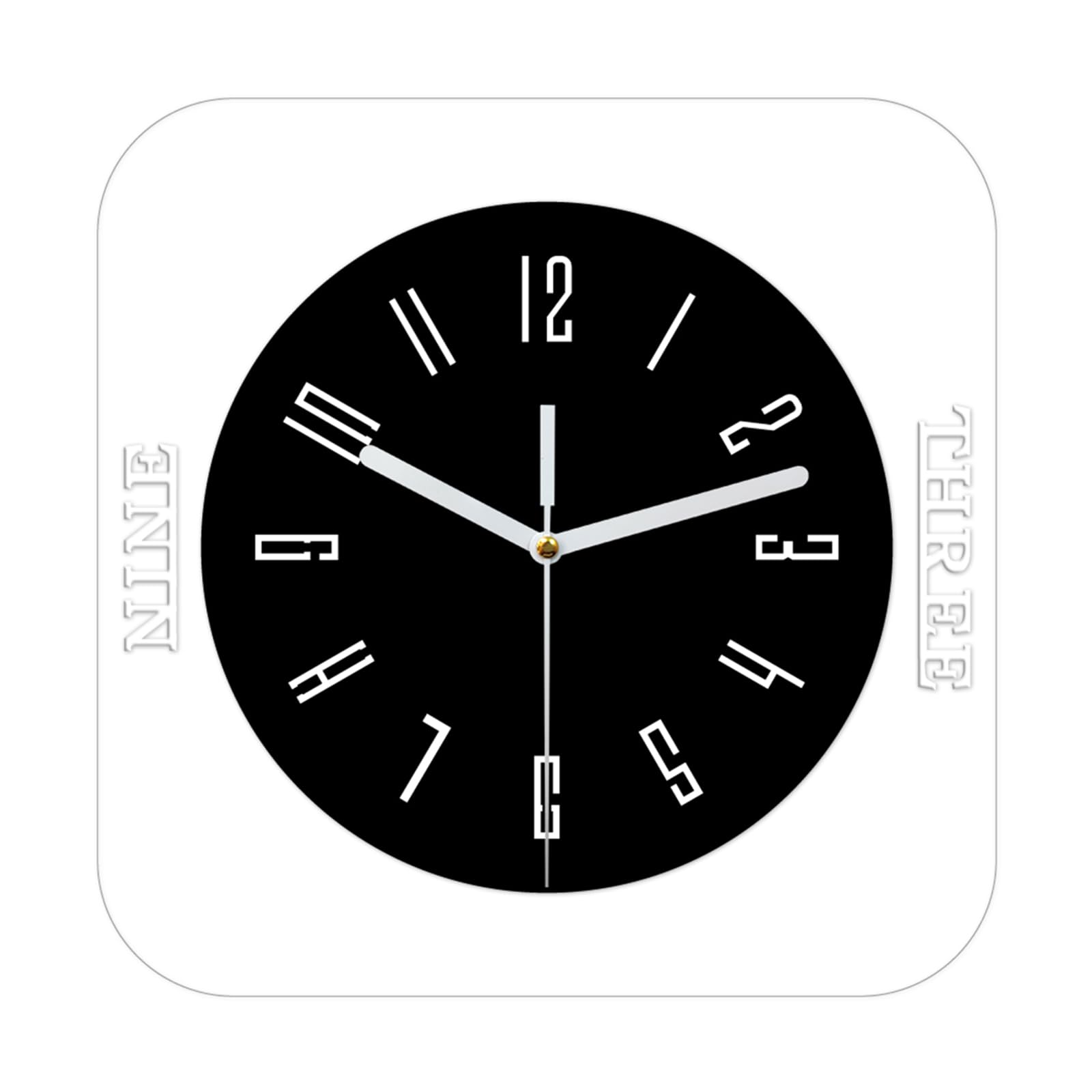 Msioytog Silents None Ticking Wall Clocks Battery Operated, Decorative Clock for Bathroom Kitchen Living Room Decorative Clock Silents Wall Clocks Battery Operated None Ticking