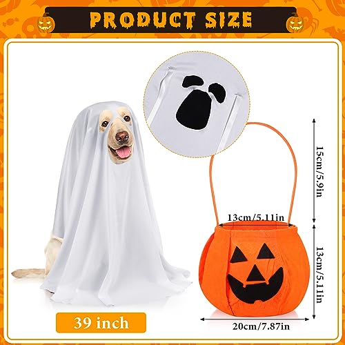 Disfraz de Fantasma para Perros Sweetude Halloween Talla Large miniatura 3