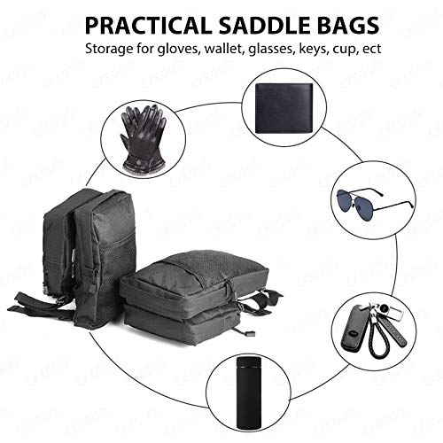 image for CKEGUO ATV Fender Bags, 2-Pack Motorcycle ATV Tank Saddlebags, Univers