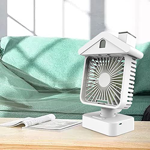 Ventilateur de refroidissement portable à eau rechargeable USB double ventilateur de bureau compact