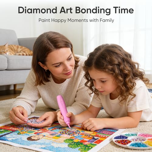 Electric Diamond Painting Pen with Vacuum Technology, 135° Ergonomic Tip, No Wax, Cordless & Rechargeable - No Wrist Pain, Perfect Diamond Art Accessories for Women by OVAMAN - Used condition - Image 7