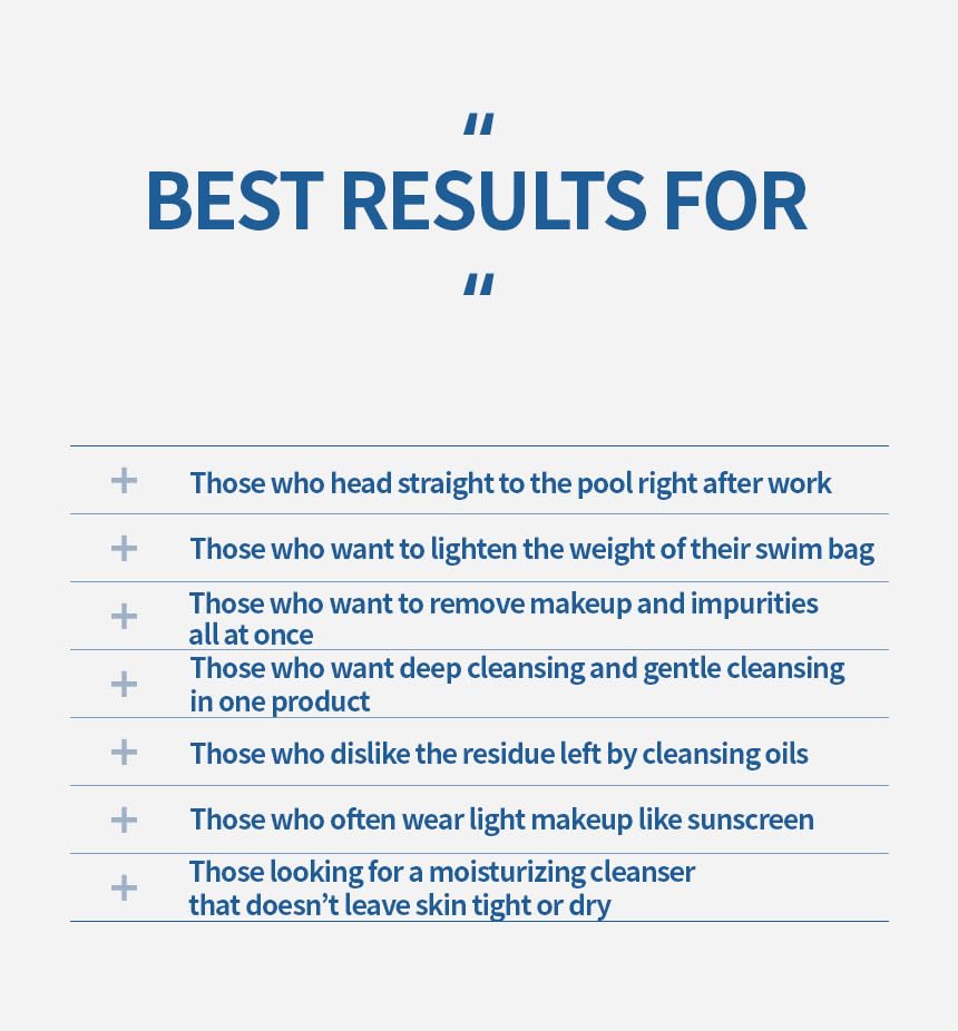 Enjoy Swim Oil to Foam Cleanser - Korean Face Wash Oil Based Foaming Makeup Remover - Pore Minimizing & Blackhead Removes - for All Skin Types (5.07 fl oz, 150ml) - Image 8