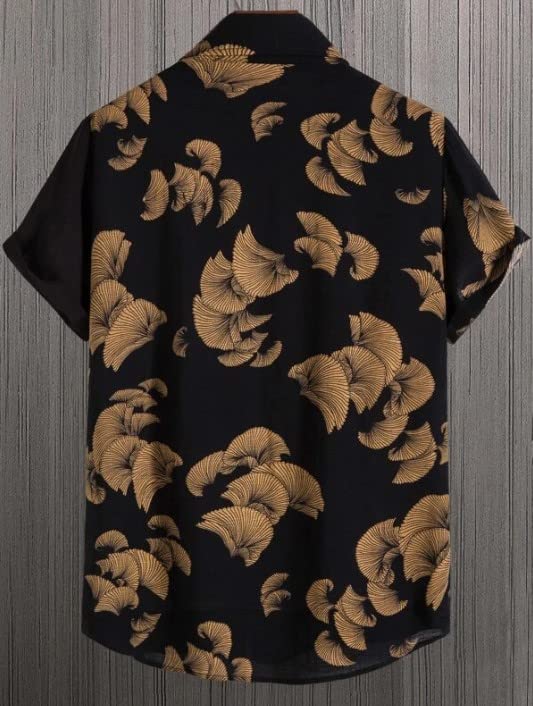 Image of mahek Fashion Printed Half Sleeve Lycra Shirt for Men
