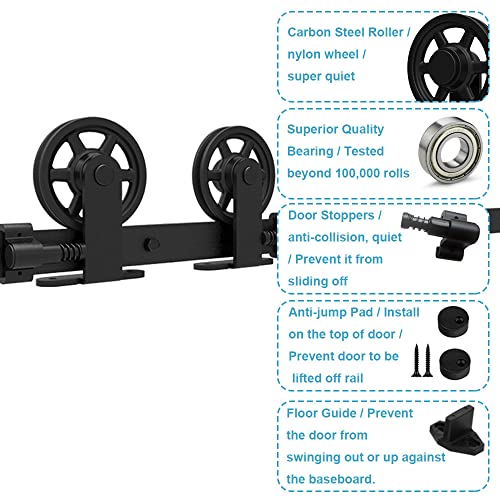 Binario per Porta Scorrevole Doppia 183cm Kit