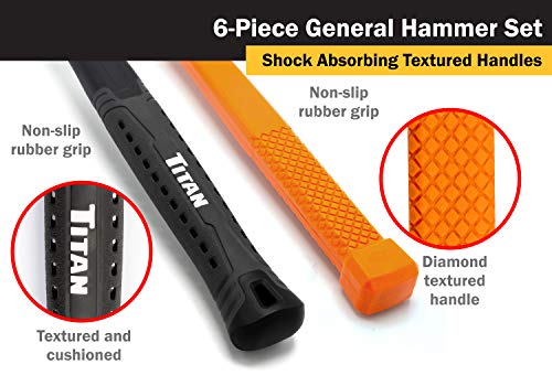 Titan 63136 6-Piece General Use Hammer Set #TOP2
