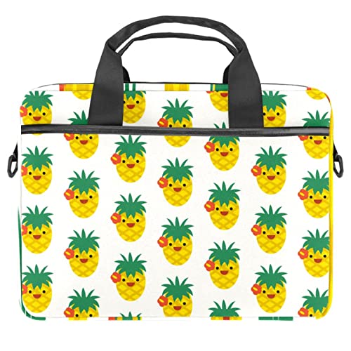 Sac à bandoulière pour ordinateur portable imprimé fruits tropical pour le bureau et les cours