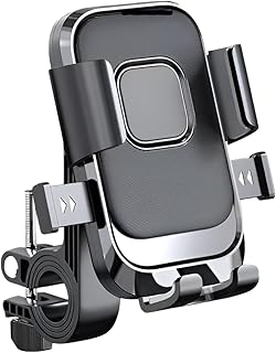 LikeStar® Universal Bike & Motorcycle Mobile Holder, 360° Rotation, One Touch Lock, Anti-Slip Grip, Shockproof & Secure Mo... Price In India