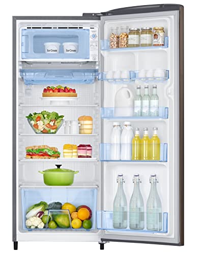 Image of Samsung 223L 3 Star Inverter Direct-Cool Single Door Refrigerator Appliance (RR24C2723DX /NL,Luxe Brown)