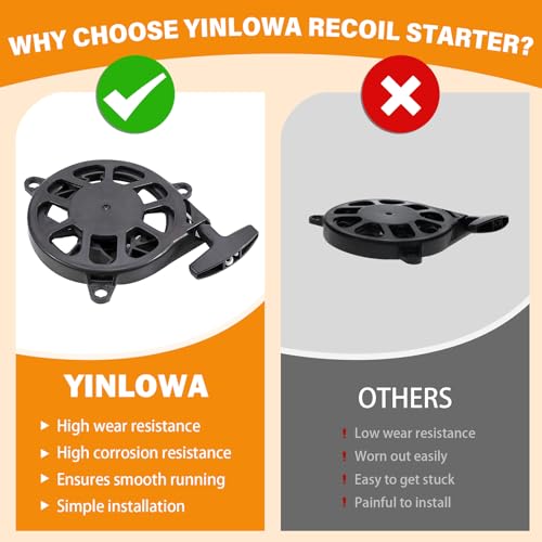 Image of Yinlowa Recoil Starter for Honda GCV170 GCV200 HRN216 HRX217K6