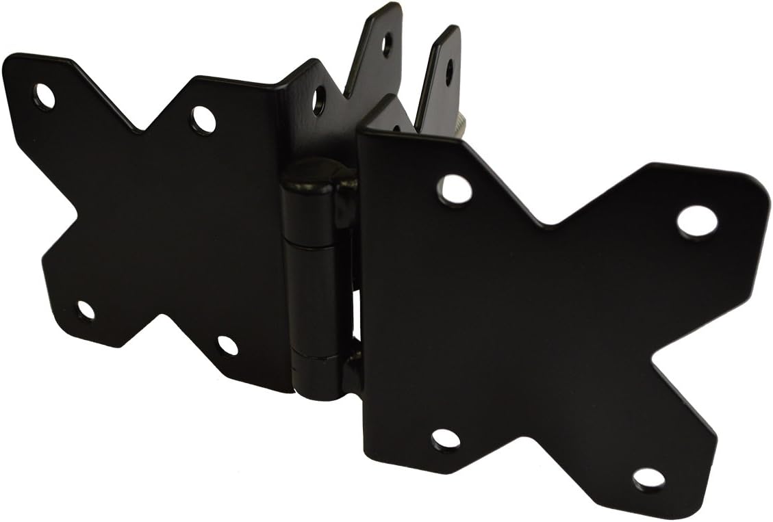 Black Commercial Grade Stainless Steel Gate Hinges | NW38950NSSB | 2 Hinges Per Pack
