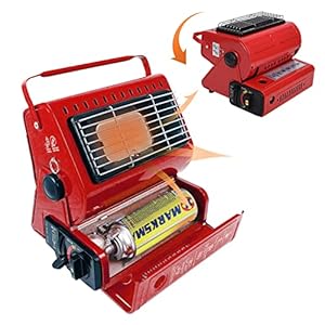 Urcheers Tragbare Gasheizung Rot 1 Stück