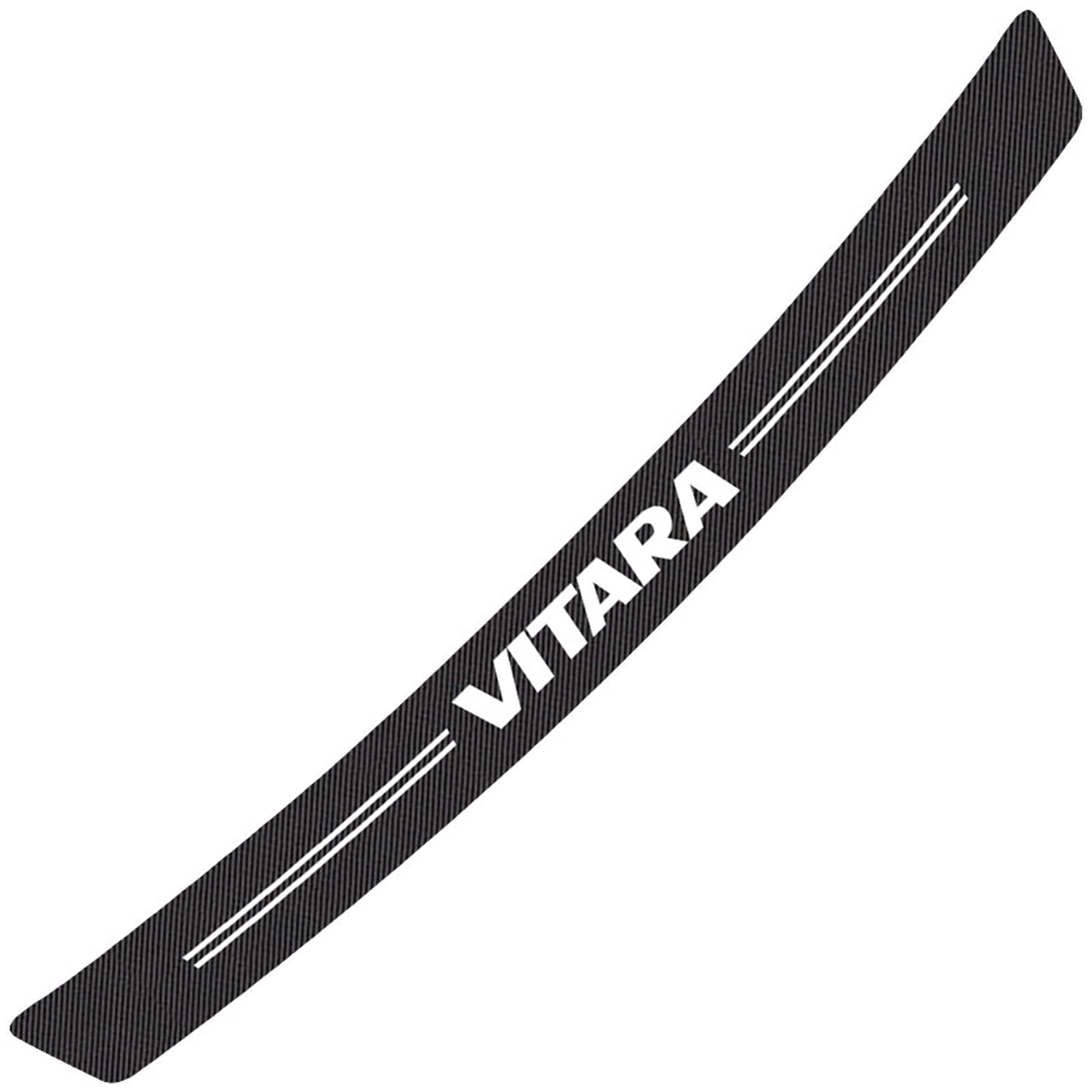 Symilov Vitara Car Carbon Fiber Rear Bumper Protector Strip For Suz-Uki Swift Sx4 S-Cross, Bumper Protector Guard Scratch-Resistant Scuff Plate Trunk Sill Plate Sticker Car Styling Accessory,