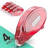 XFasten Adhesive Roller for Scrapbooking, 8mm x 30ft 4-Pack Double Sided Glue Tape Roller, Scrapbook Supplies for Adults, Photo Tape for Scrapbooking
